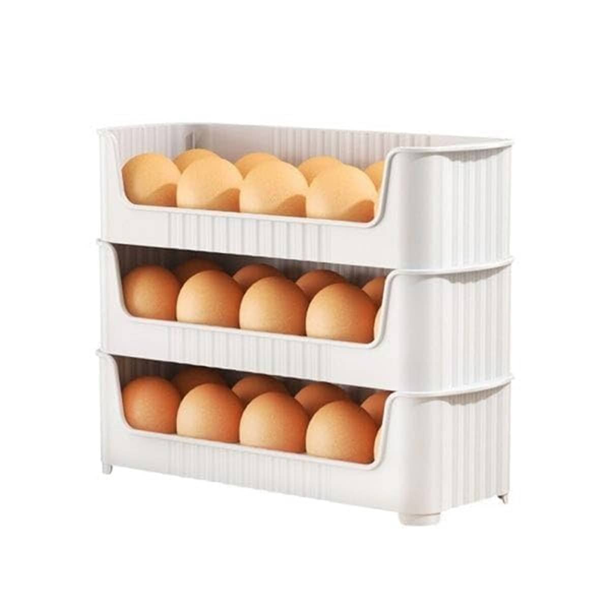 analog kichenware 30 Grid Egg Tray Plastic White Egg Container ( Set of 1 ) analog kichenware 30 Grid Egg Tray Plastic White Egg Container ( Set of 1 )