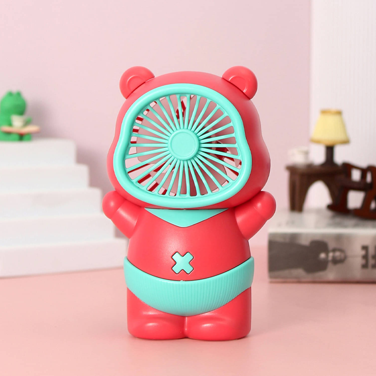     			3MADS Cute Cartoon Pet Rechargeable Handheld Mini USB Fan