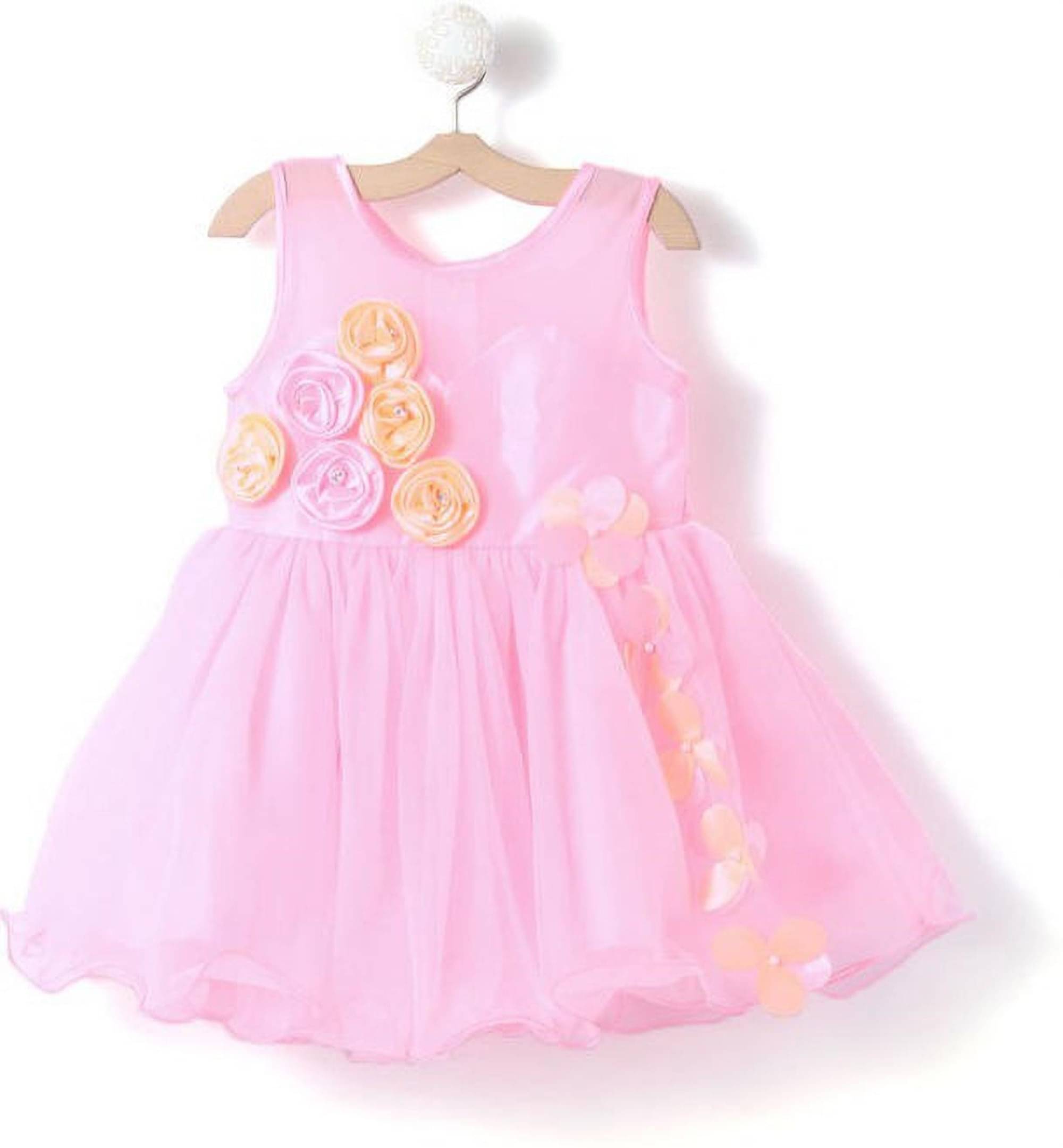 9stiches Net Dress For Girls ( Pack of 1 , Pink ) 9stiches Net Dress For Girls ( Pack of 1 , Pink )