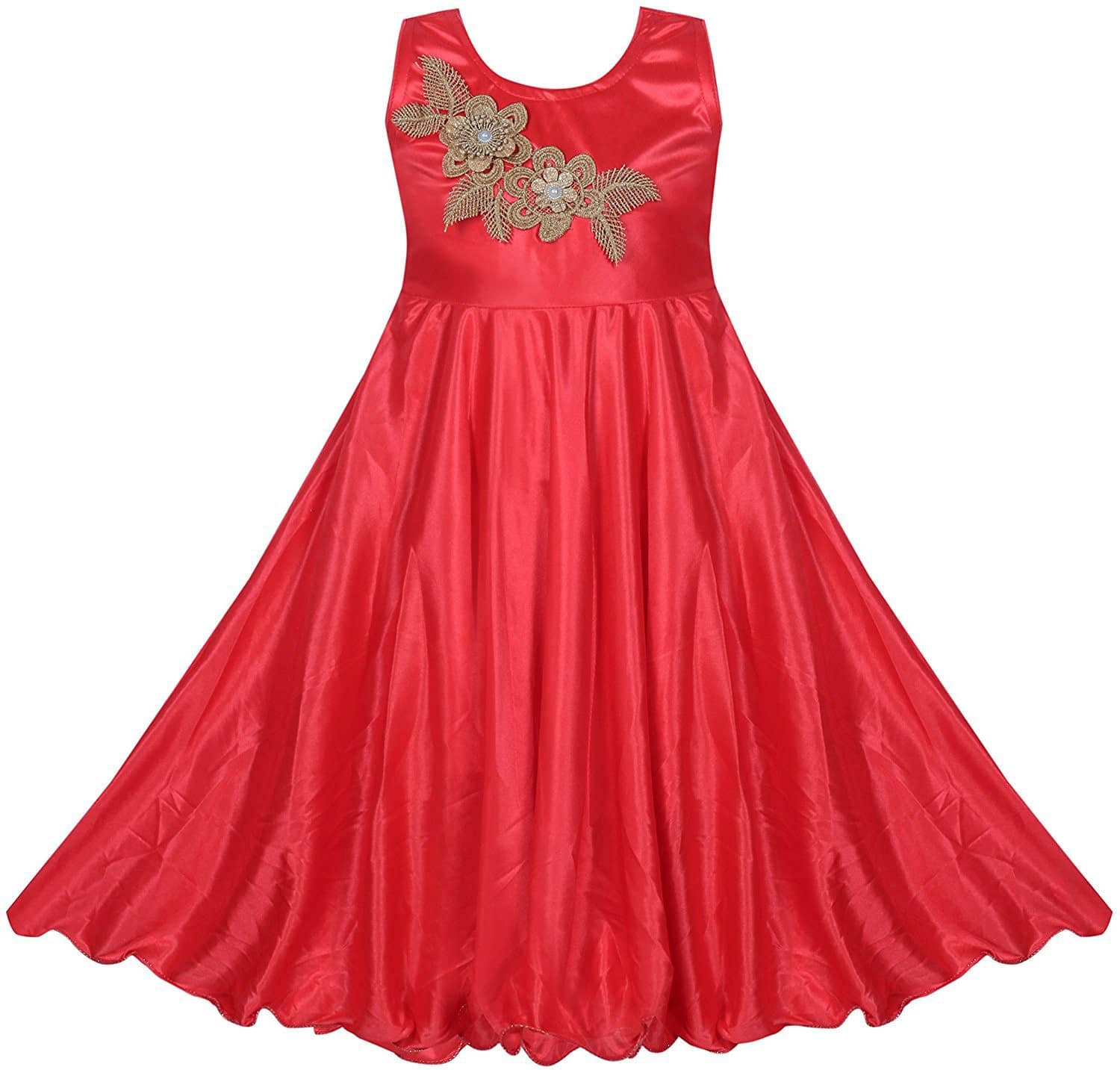 9stiches Satin Dress For Girls ( Pack of 1 , Pink )