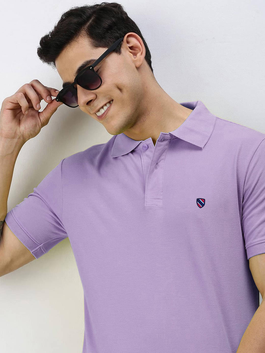 AIN6 Pack of 1 Cotton Blend Regular Fit Solid Half Sleeves Men's Polo T Shirt ( Lavender ) AIN6 Pack of 1 Cotton Blend Regular Fit Solid Half Sleeves Men's Polo T Shirt ( Lavender )