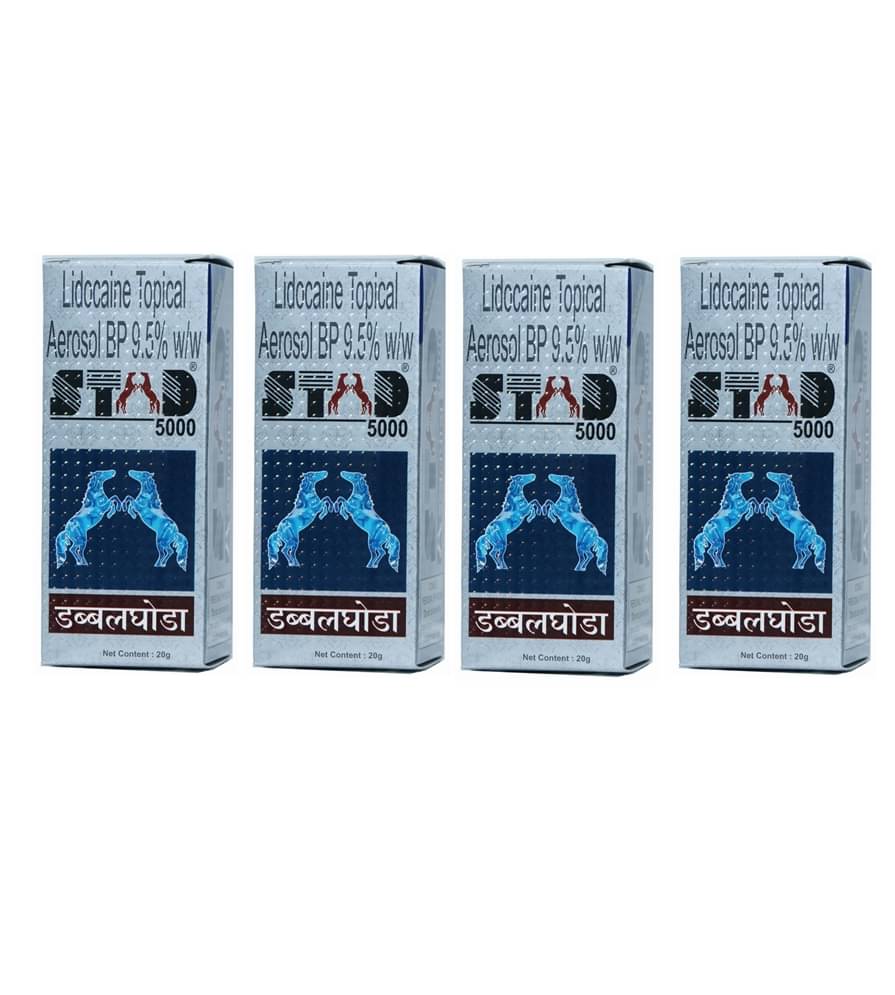 Double Stud 5000 Delay Spray 20g Pack of 4 Double Stud 5000 Delay Spray 20g Pack of 4