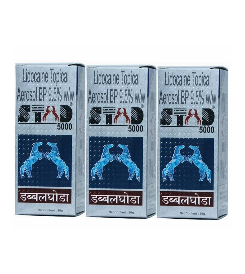     			Double Stud 5000 Delay Spray 20g Pack of 3
