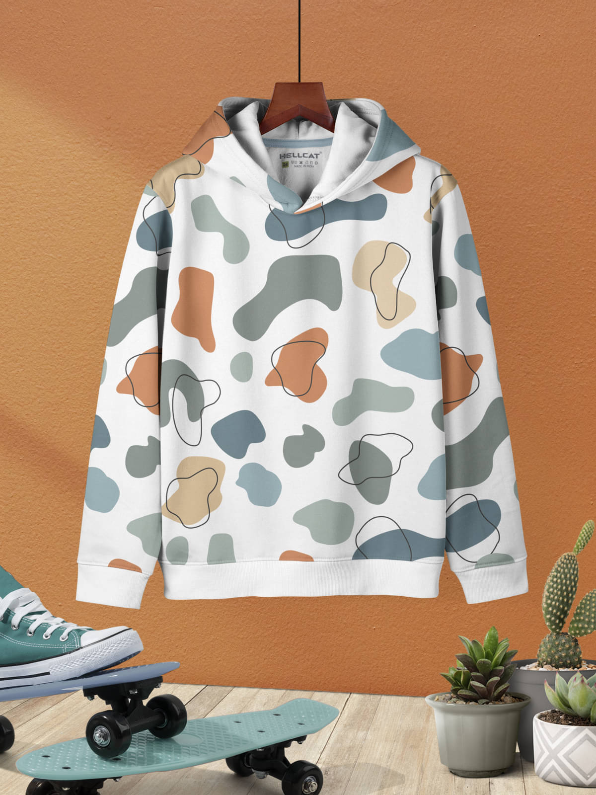    			HELLCAT Pack of 1 Boys Cotton Blend Sweatshirt ( White )