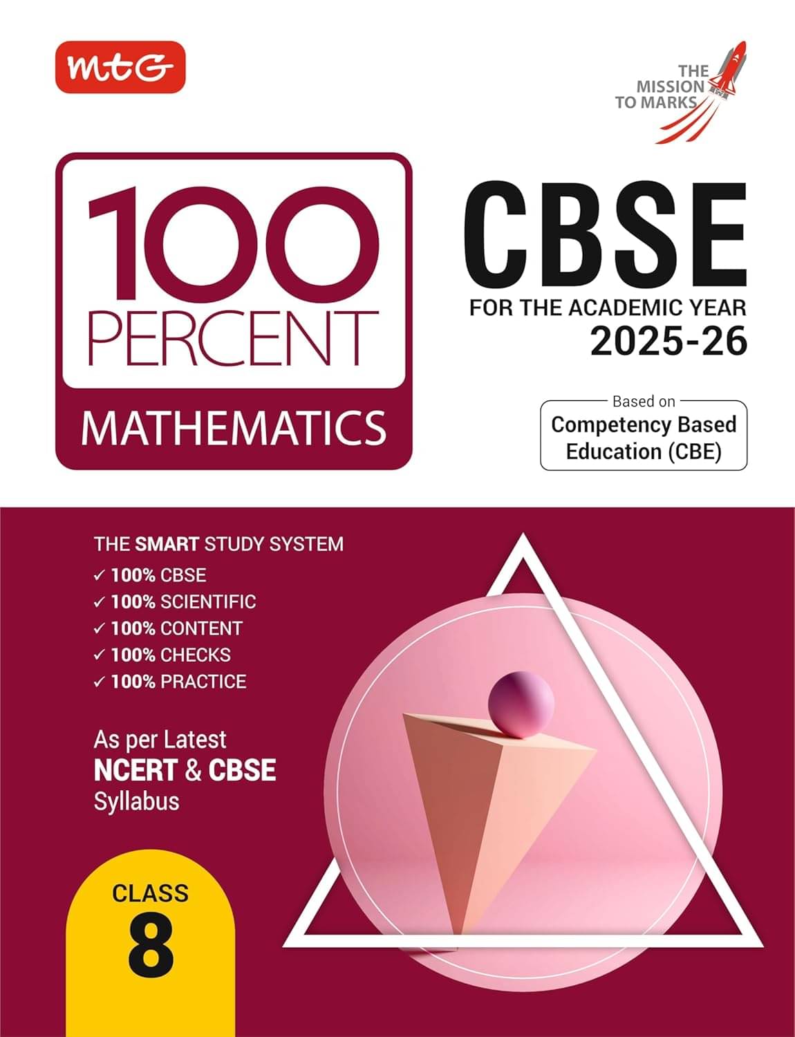    			MTG CBSE 100 Percent Class 8 Mathematics Book for 2025-26 Exam | Based on Latest NCERT & CBSE Syllabus | CBE Aligned