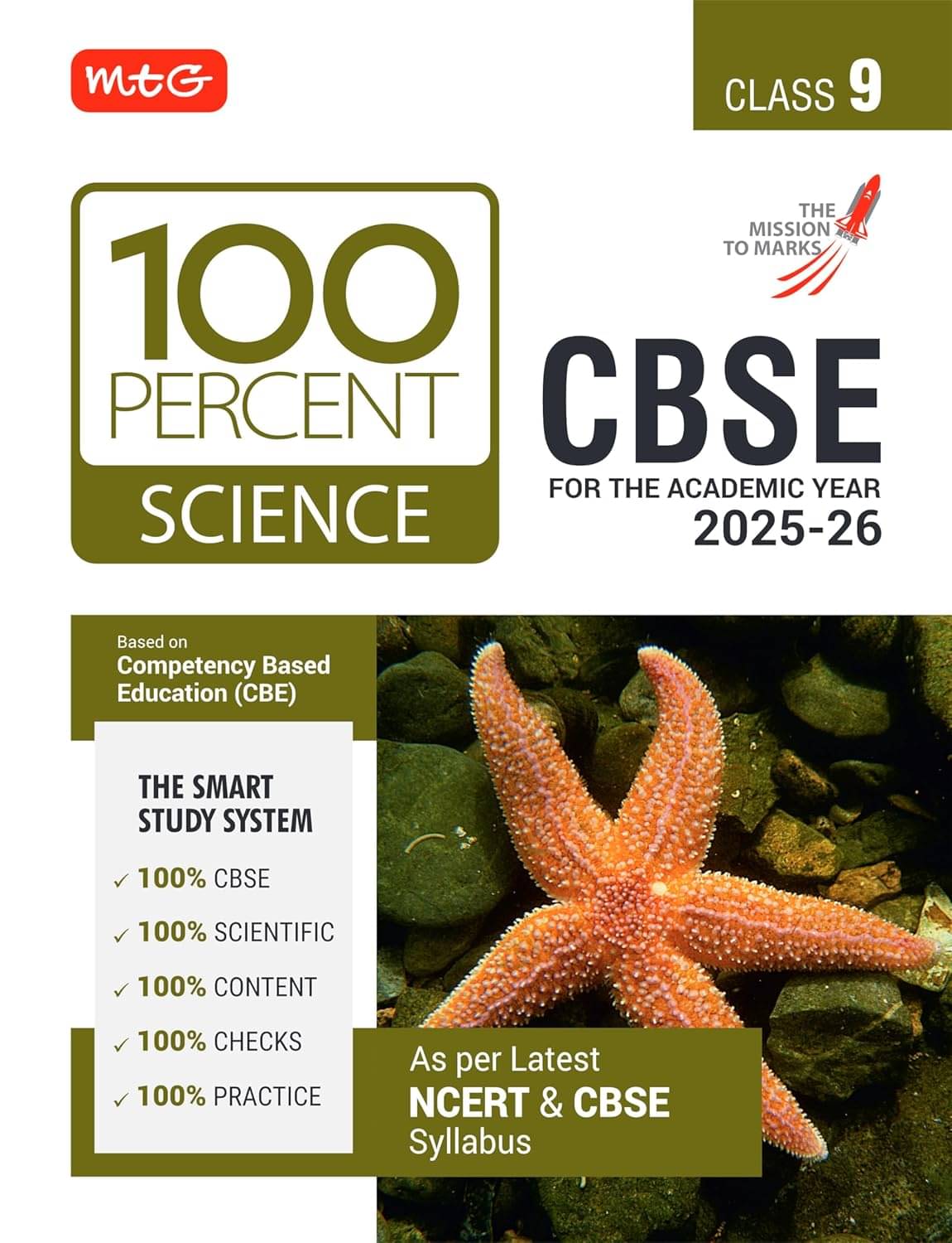     			MTG CBSE Class-9 100 Percent Science For 2025-26 Exam | As Per Latest NCERT & CBSE Syllabus | Chapter-Wise Question Bank, Theory, PYQs, Diagrams Avail