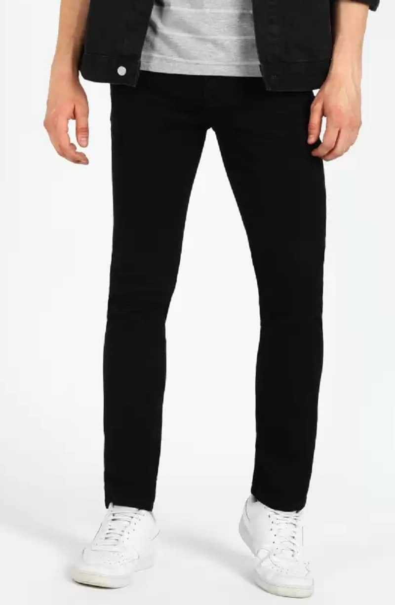 POKHINDA Skinny Fit Basic Men's Jeans - Black ( Pack of 1 ) - Jeans | Buy online on ZillyBuy