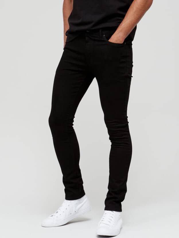 POKHINDA Skinny Fit Basic Men's Jeans - Black ( Pack of 1 ) - Jeans | Buy online on ZillyBuy