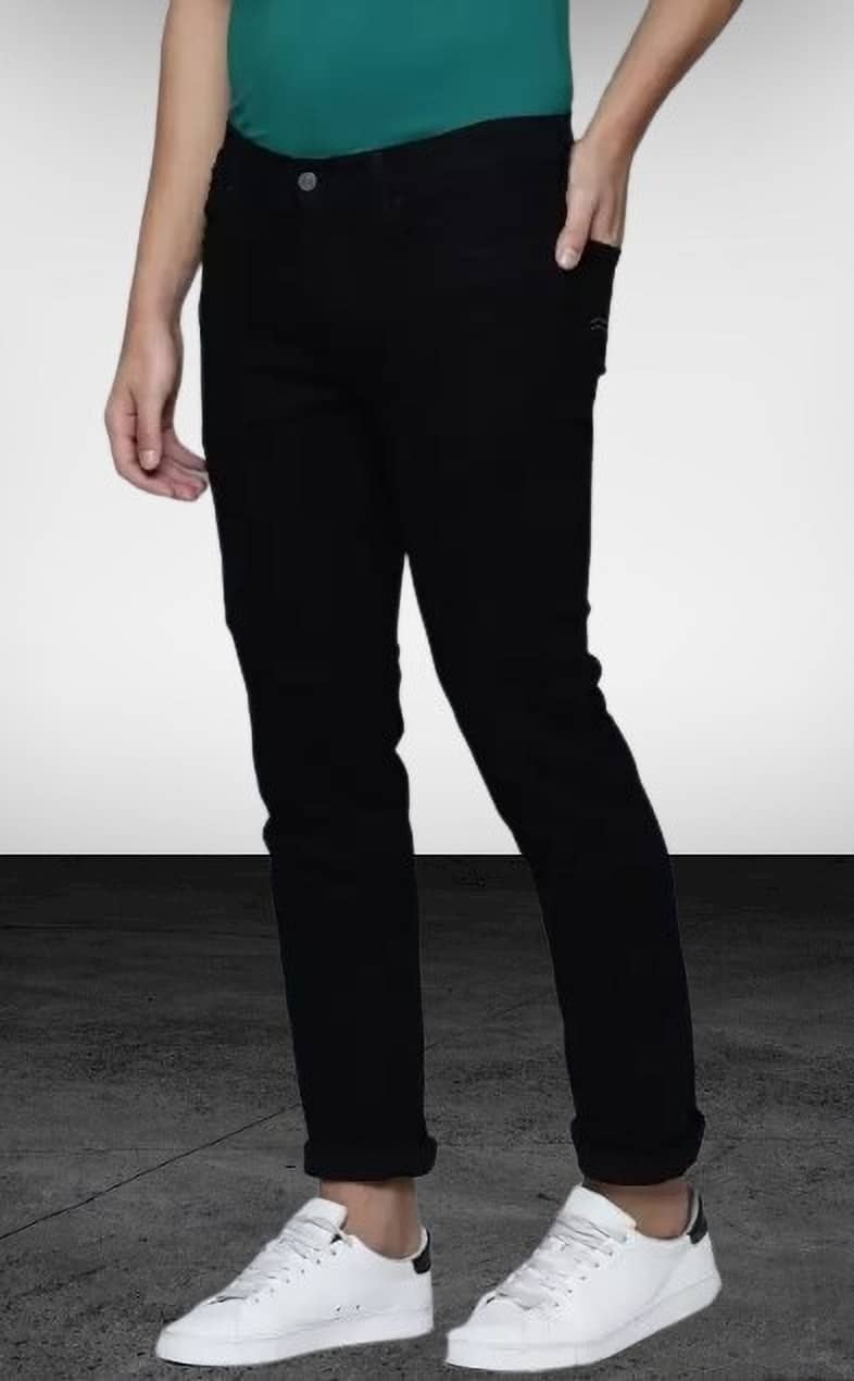 POKHINDA Slim Fit Basic Men's Jeans - Black ( Pack of 1 ) - Jeans | Buy online on ZillyBuy