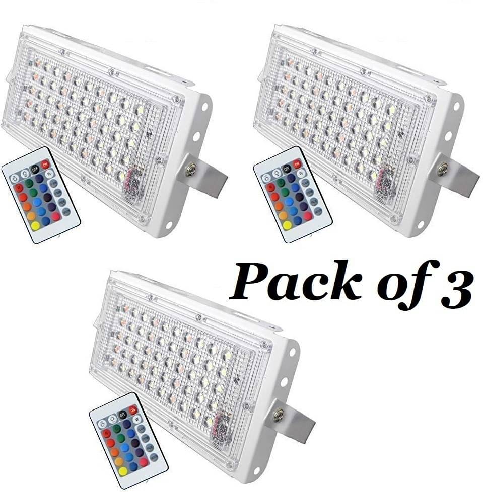     			SPARKWORLD Flood Light RGB - Pack of 3