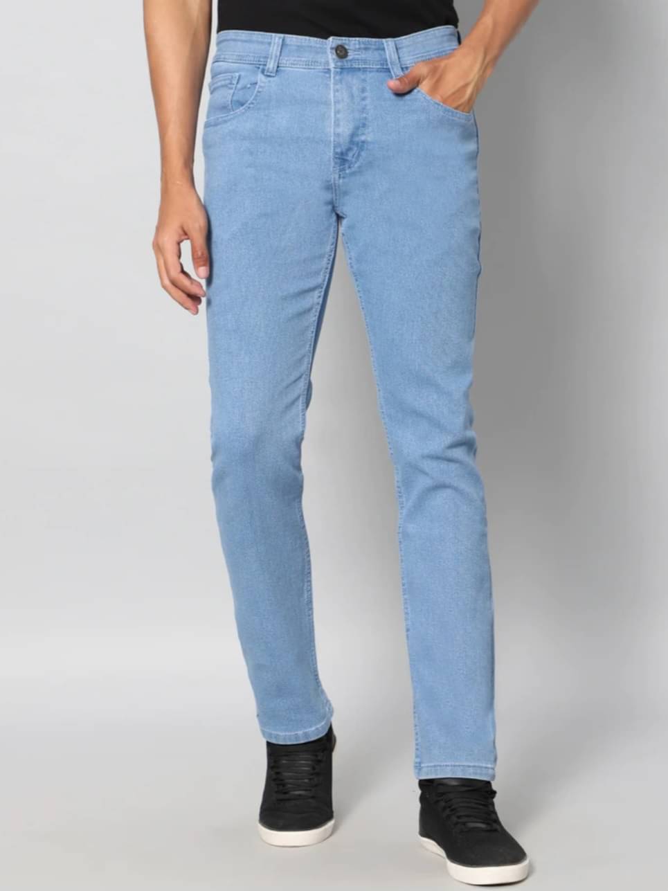 Sindon Regular Fit Basic Men's Jeans - Light Blue ( Pack of 1 ) Sindon Regular Fit Basic Men's Jeans - Light Blue ( Pack of 1 )