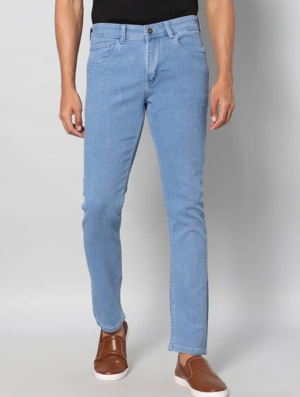 Sindon Regular Fit Basic Men's Jeans - Light Blue ( Pack of 1 ) Sindon Regular Fit Basic Men's Jeans - Light Blue ( Pack of 1 )