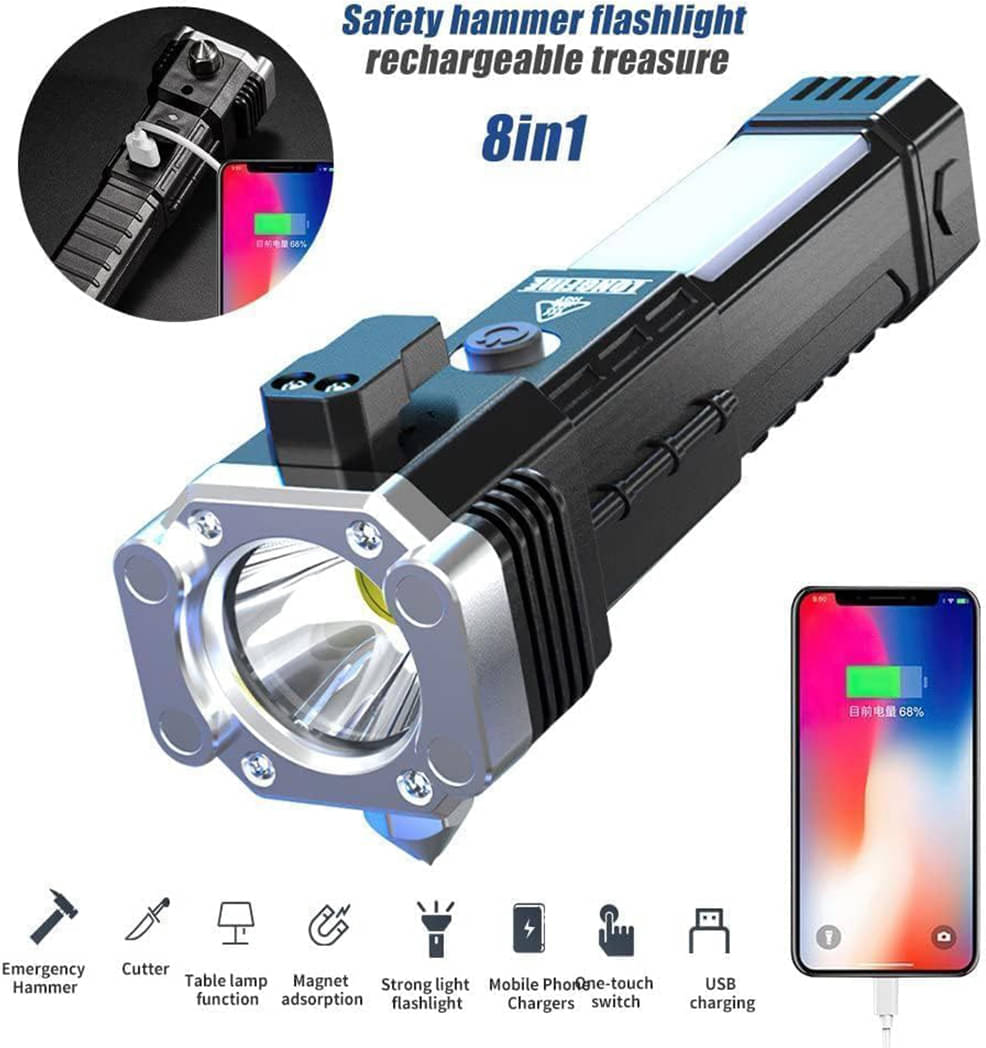     			Spark World - 3W Rechargeable Flashlight Torch ( Pack of 1 )