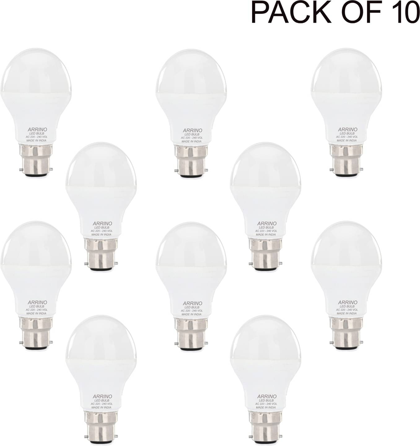 Spark World 9W Cool Day Light LED Bulb ( Pack of 10 ) Spark World 9W Cool Day Light LED Bulb ( Pack of 10 )