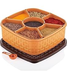 Swaraa Kitchenware Plastic Dark Grey Spice Container ( Set of 1 )