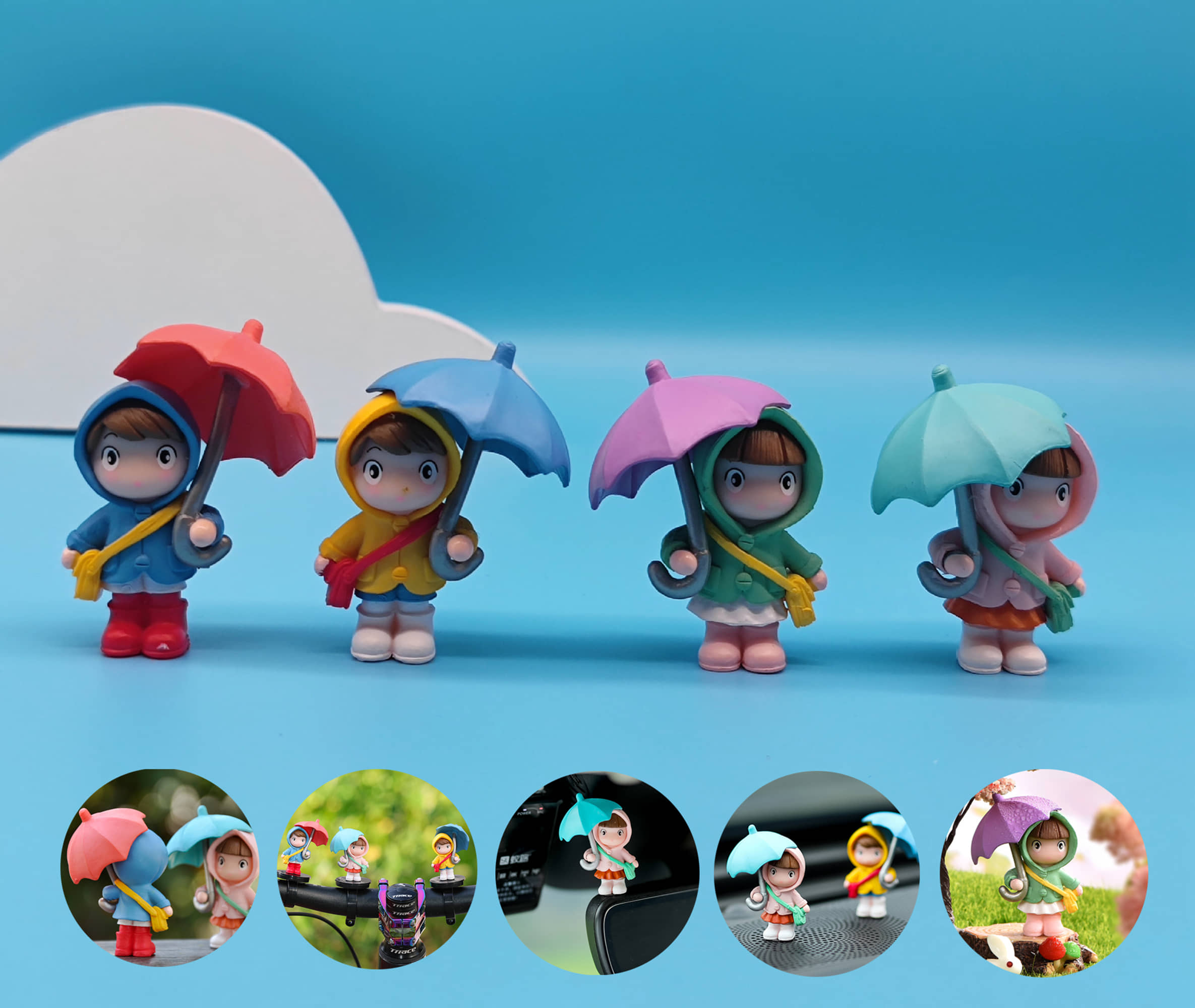 3Mads Figurine 4.5 cm - Pack of 4