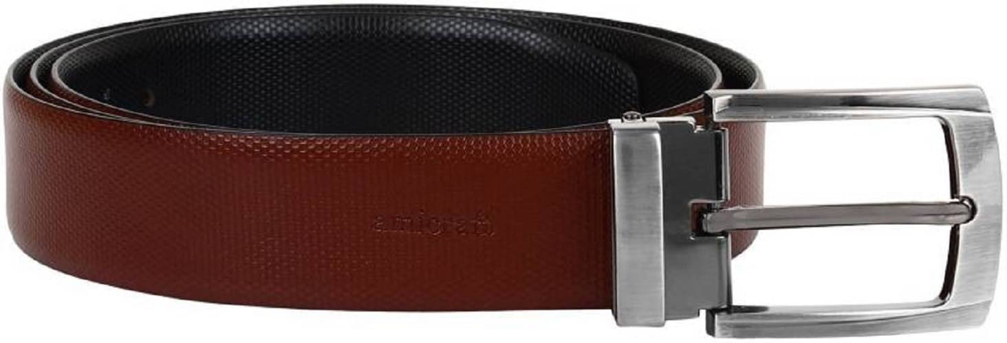     			Amicraft - Black 100% Leather Men's Casual Belt ( Pack of 1 )
