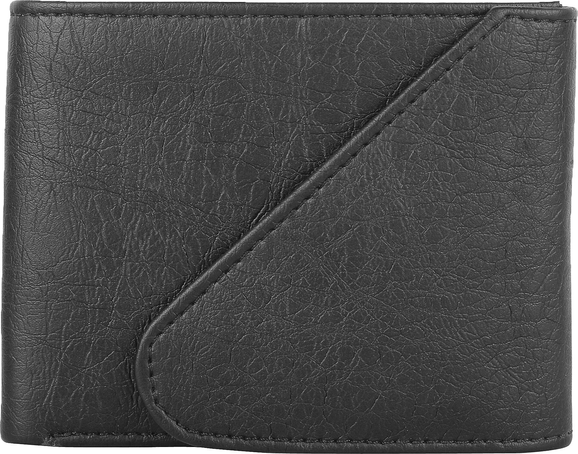     			Amicraft PU Solid Men's Regular Wallet With 6 Slots For Card ( Black , Pack of 1 )