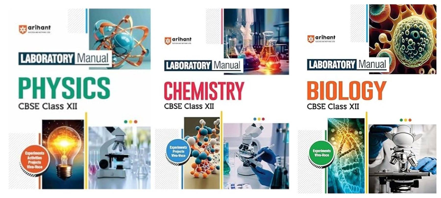     			Arihant Laboratory Manual Physics, Chemistry, Biology CBSE Class - XII 2025