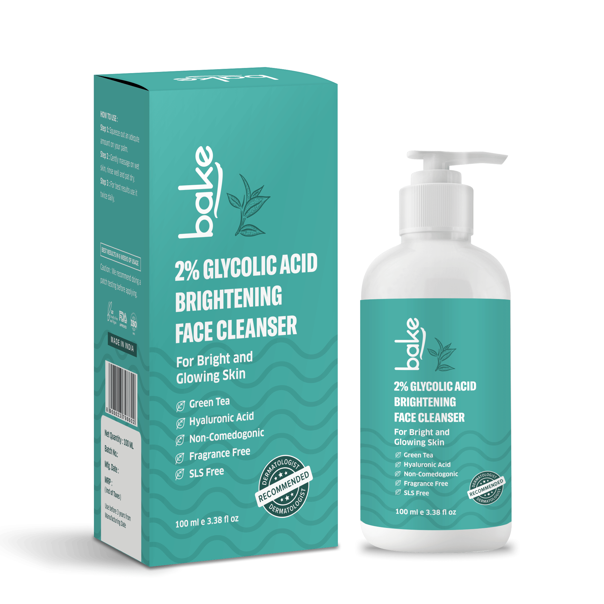 BAKE - Tan Removal Face Wash For All Skin Type ( Pack of 1 )