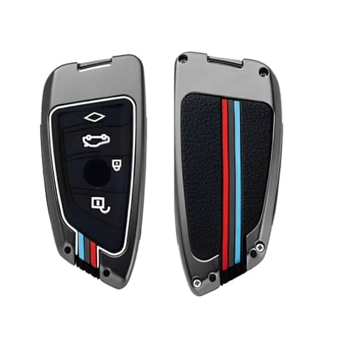 BKN Luxury Metal Soft Car Key Shell with Keychain & Full Protection Key Cover for B.M.W. X1 X3 X6 X5 | 3, 5, 6, 7 Series GT Series M, X Series 4 Button Smart Key BKN Luxury Metal Soft Car Key Shell with Keychain & Full Protection Key Cover for B.M.W. X1 X3 X6 X5 | 3, 5, 6, 7 Series GT Series M, X Series 4 Button Smart Key