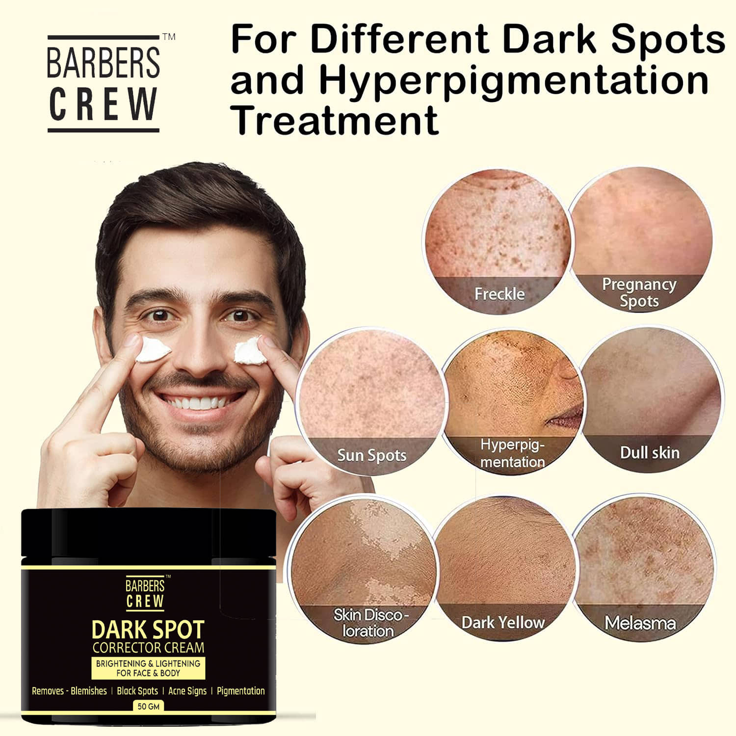 Barbers Crew Moisturizer All Skin Type Kesar ( 50 gm )