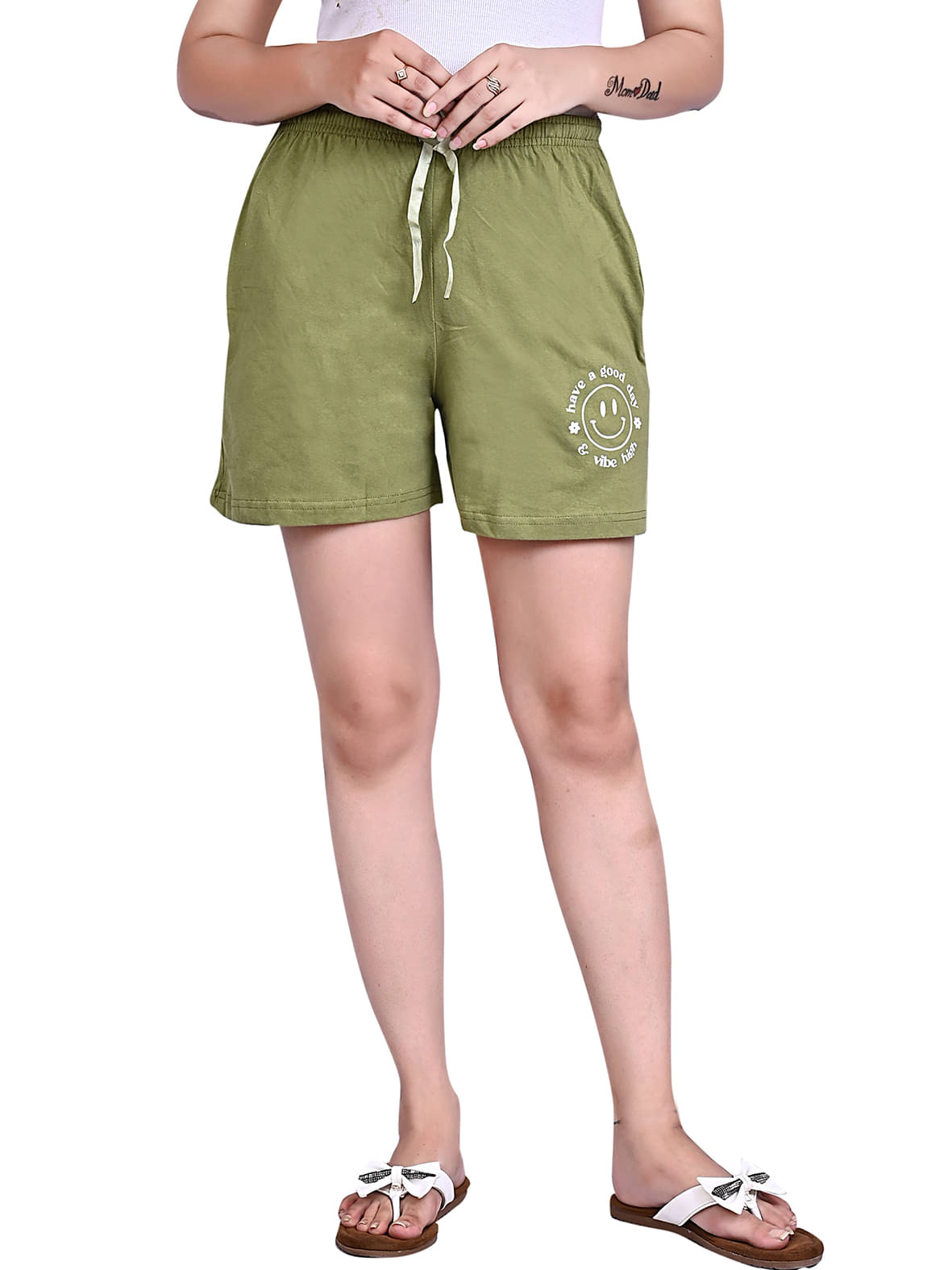     			CUSHEE Cotton Bermuda - Green Single