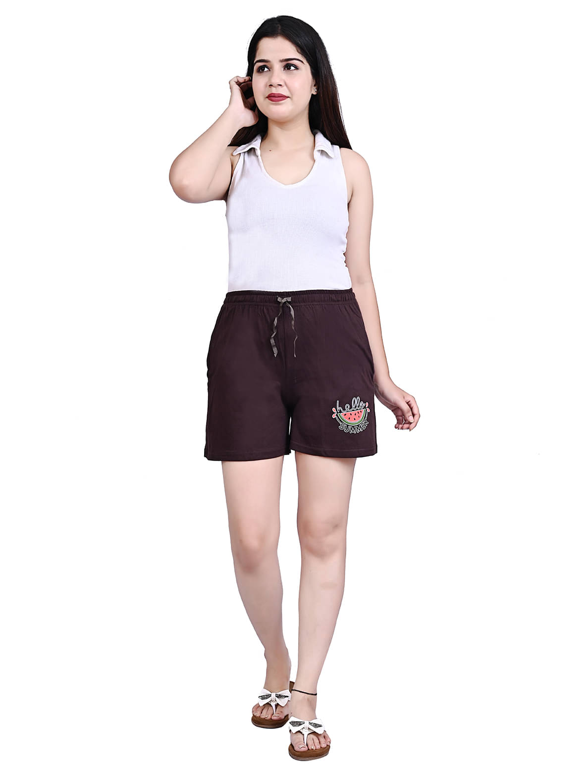     			CUSHEE Cotton Bermuda - Rust Single