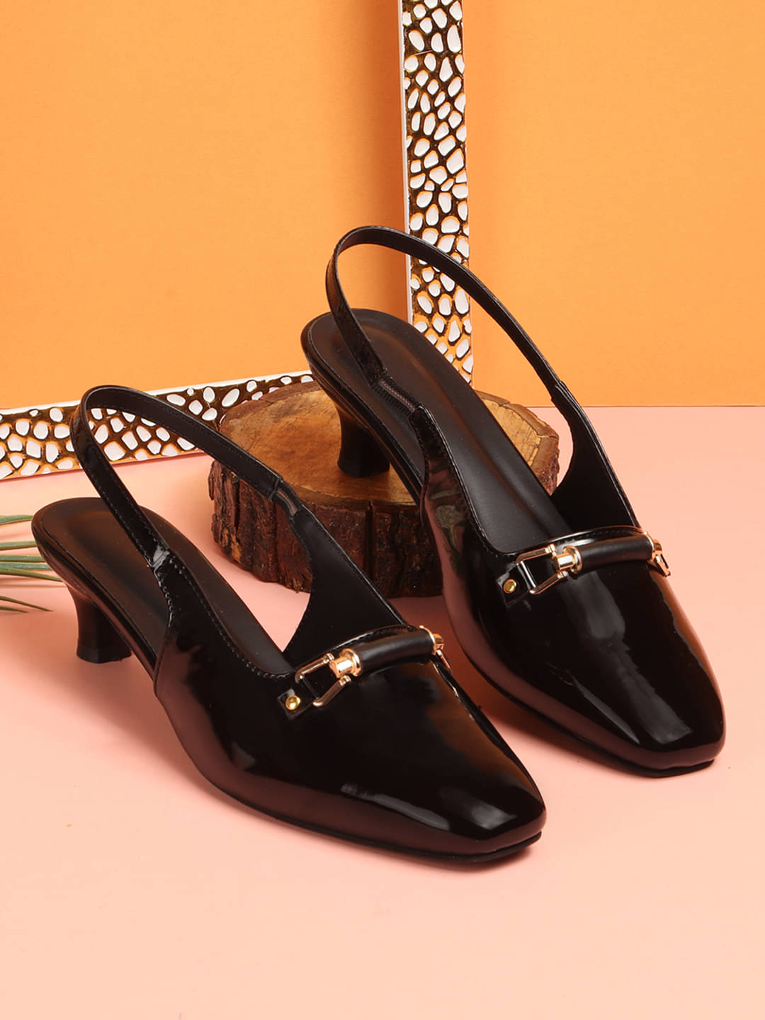     			Carrito Black Women's Mules Heels