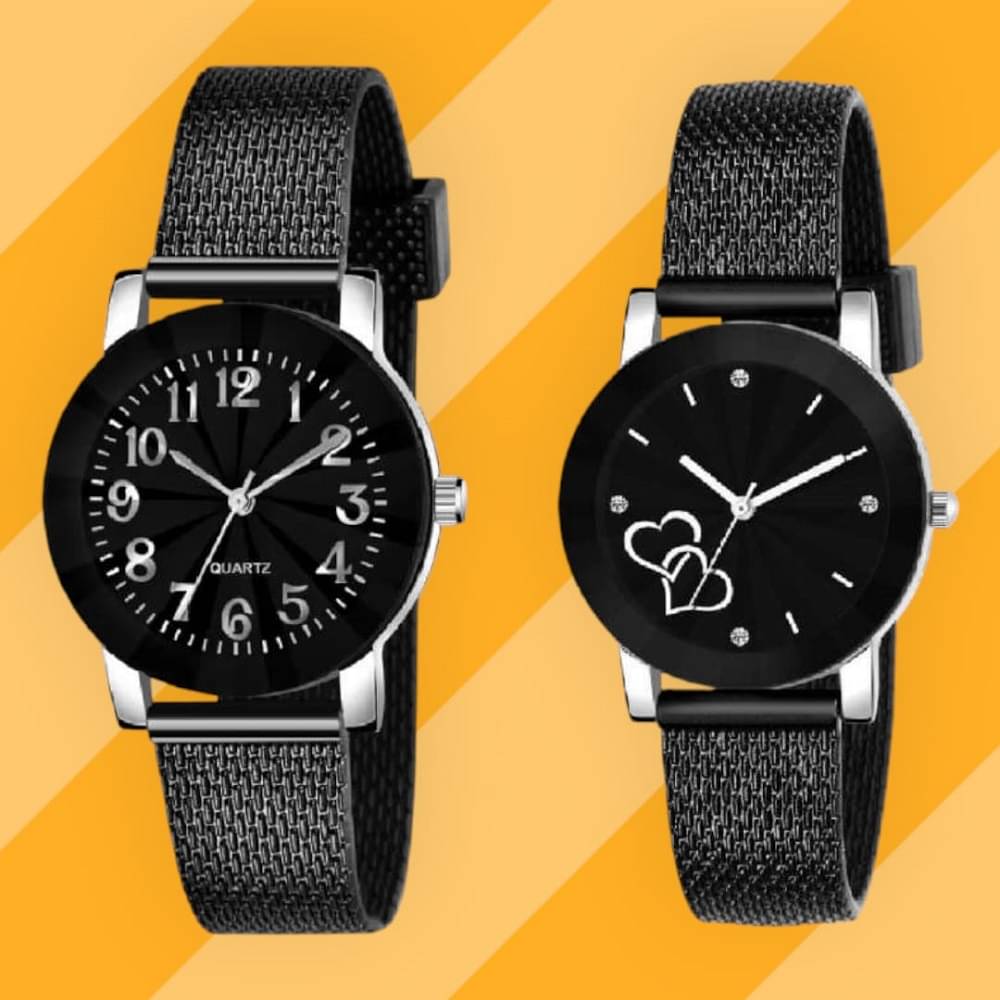     			Cosmic Black Resin Analog Womens Watch