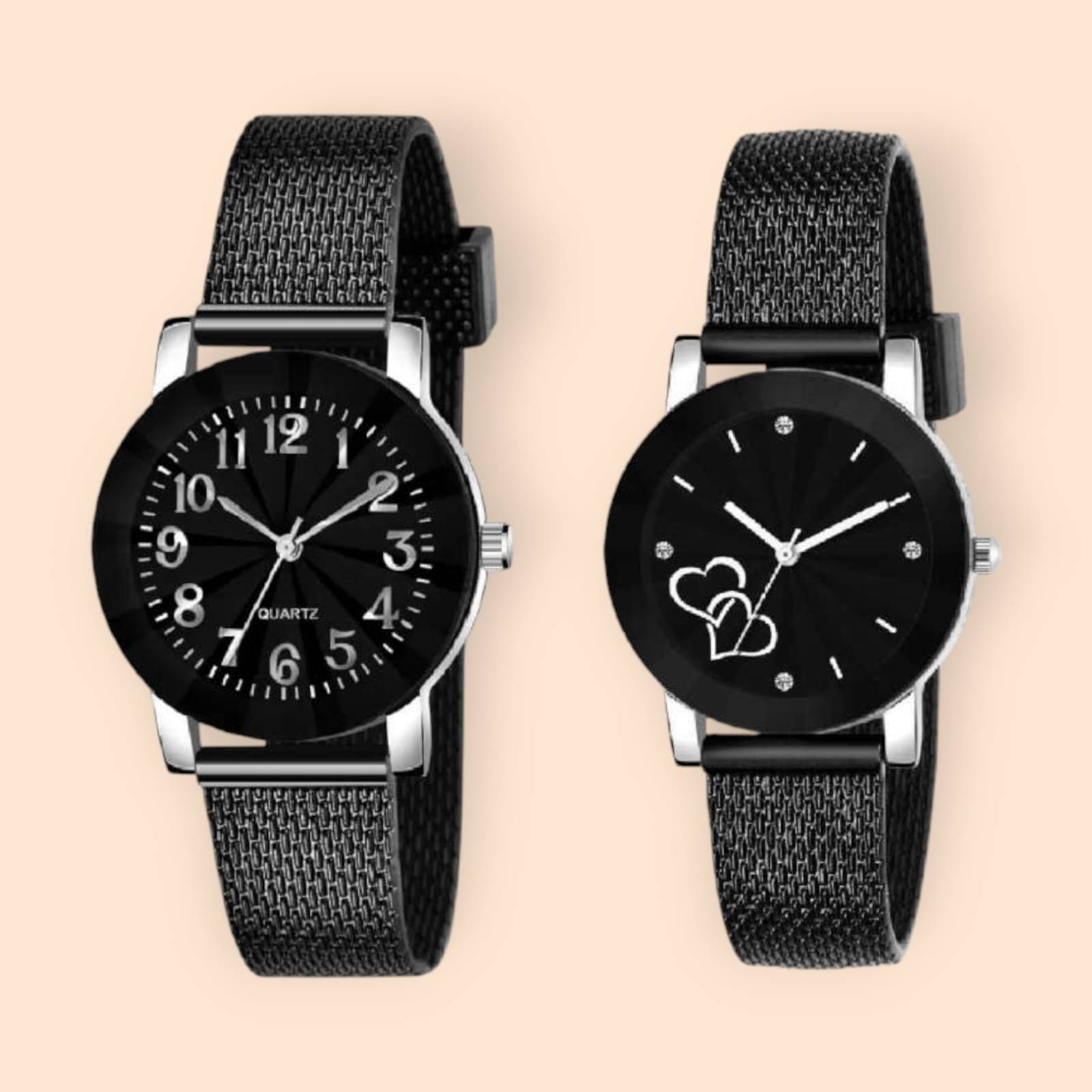     			Cosmic Black Resin Analog Womens Watch