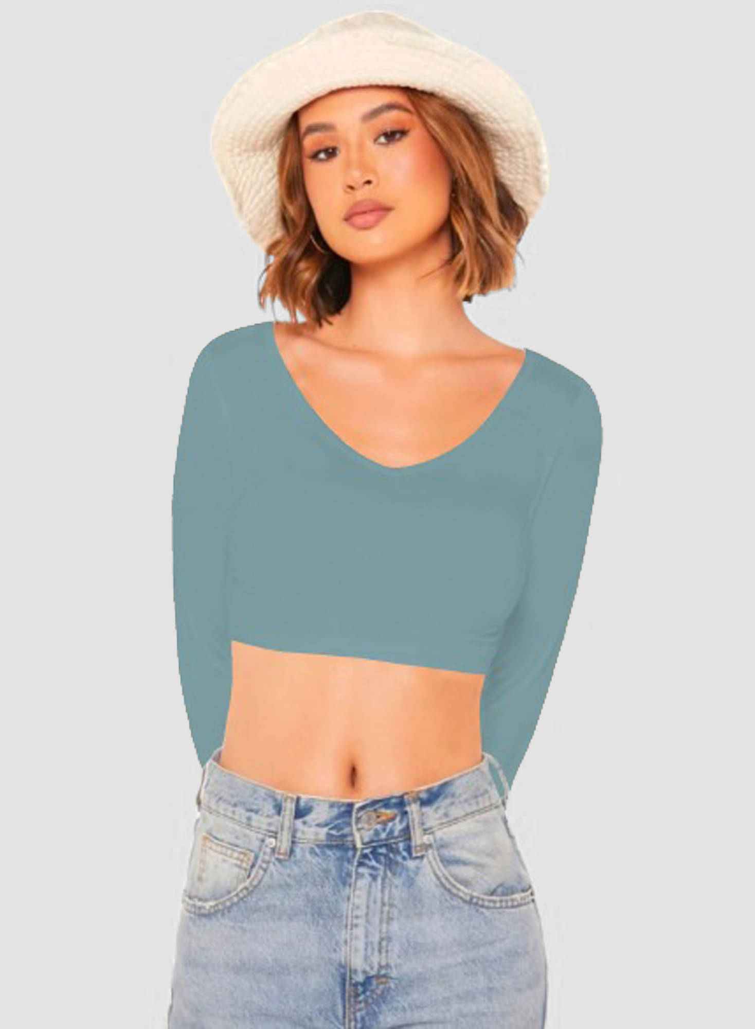     			Dream Beauty Fashion Women's Polyester Regular Top ( Teal )
