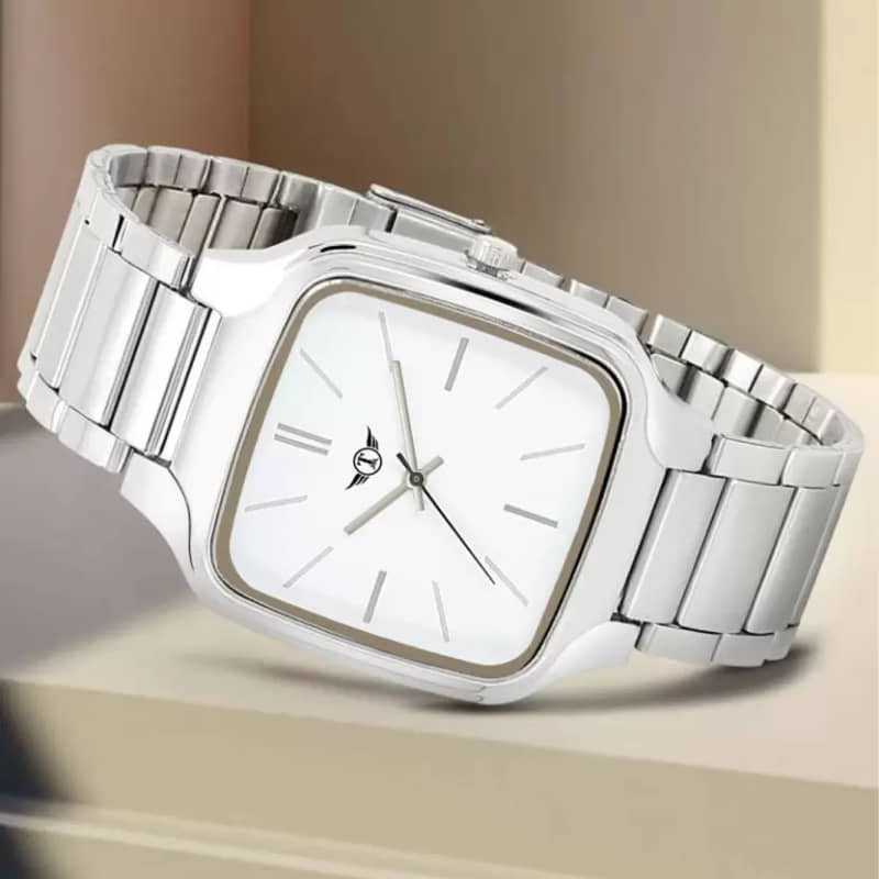 EEWHI Silver Stainless Steel Analog Men's Watch