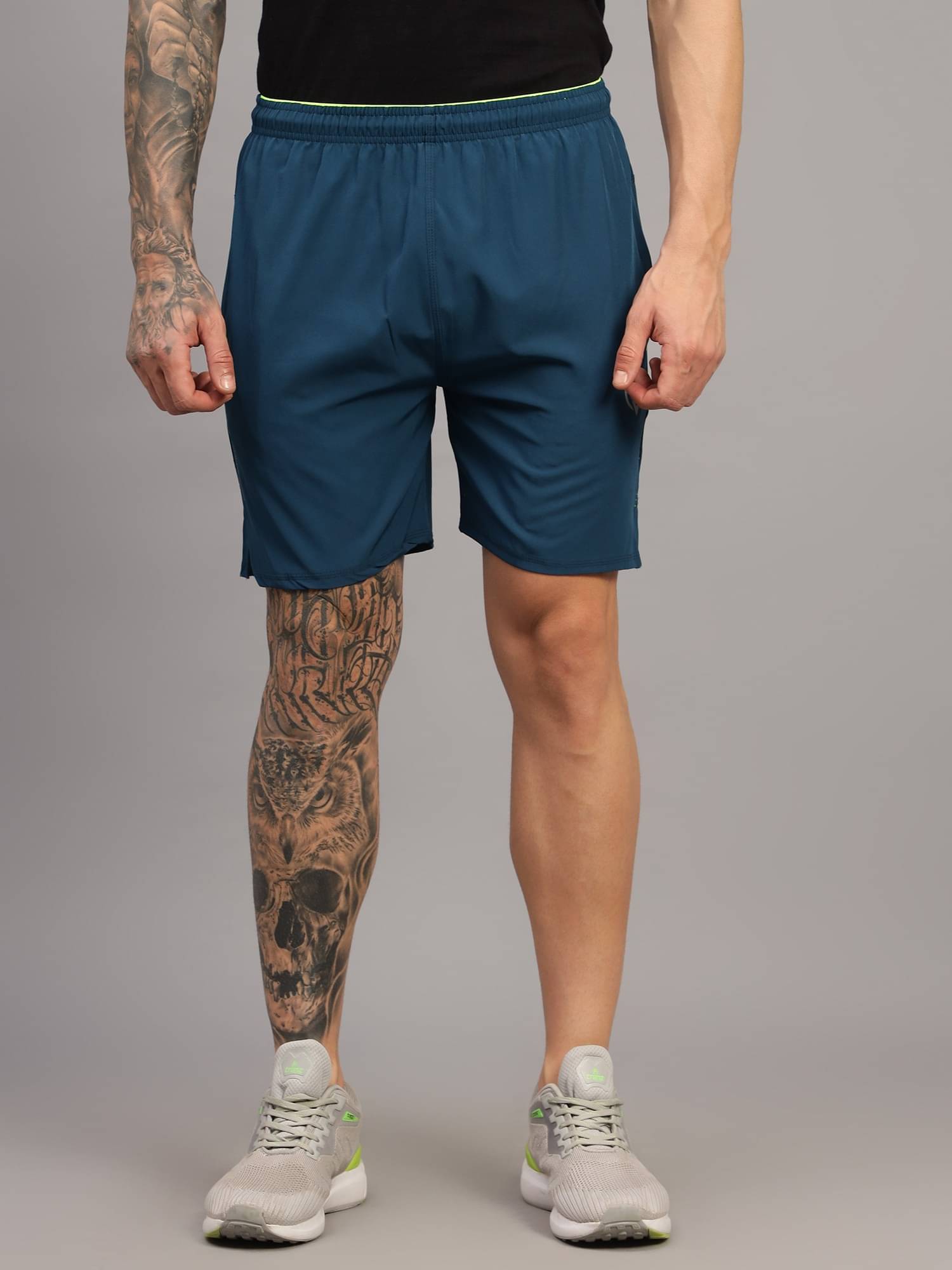 Frencho Blue Polyester Men's Shorts ( Pack of 1 )     			Frencho Blue Polyester Men's Shorts ( Pack of 1 )