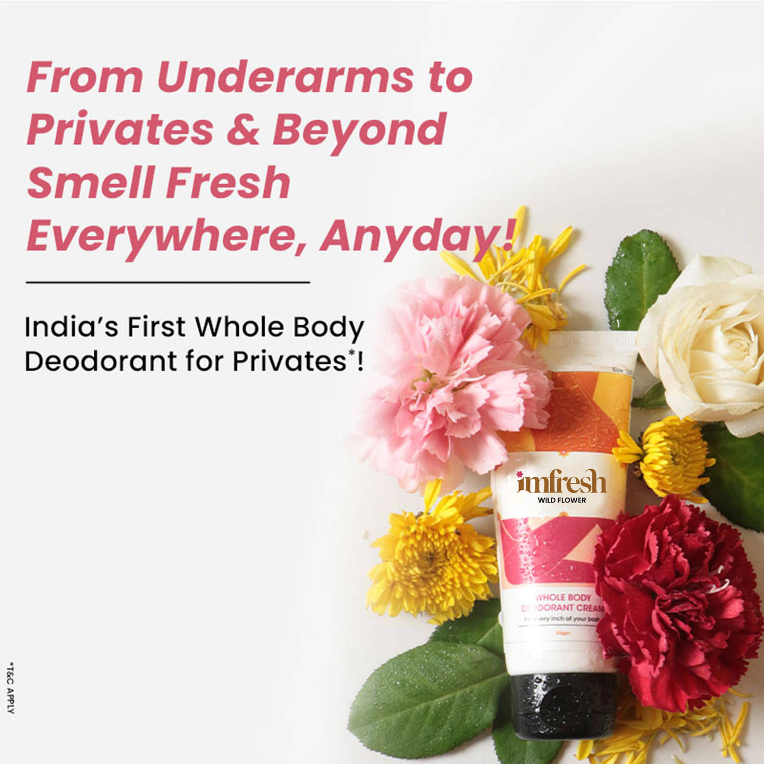 IMFRESH Wildflower Deodorant Cream for Women 50 gm ( Pack of 1 ) IMFRESH Wildflower Deodorant Cream for Women 50 gm ( Pack of 1 )