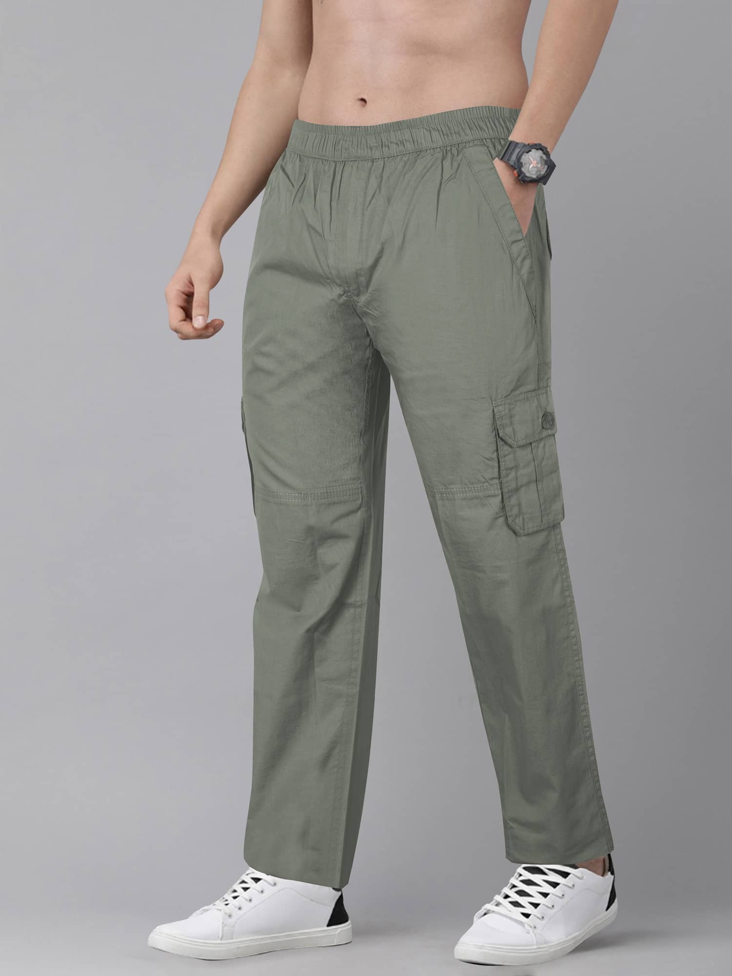 JB JUST BLACK Grey Cotton Blend Men's Trackpants ( Pack of 1 ) - Track Pants | Buy online on ZillyBuy