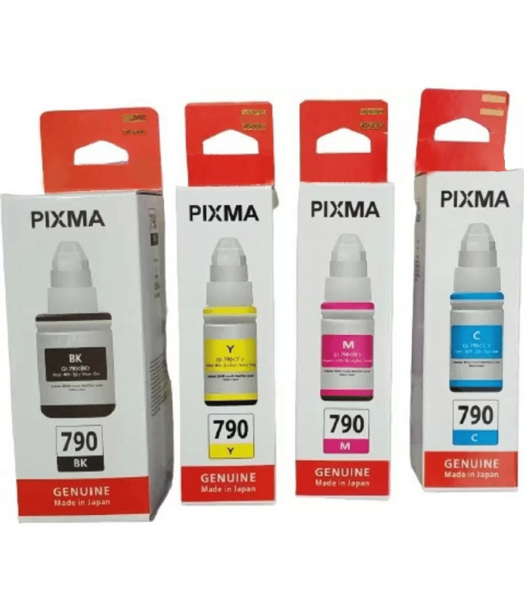     			KALAR 790 INK Multicolor Pack of 4 Cartridge for Use Pixma G1000, G2000, G3000 Printers
