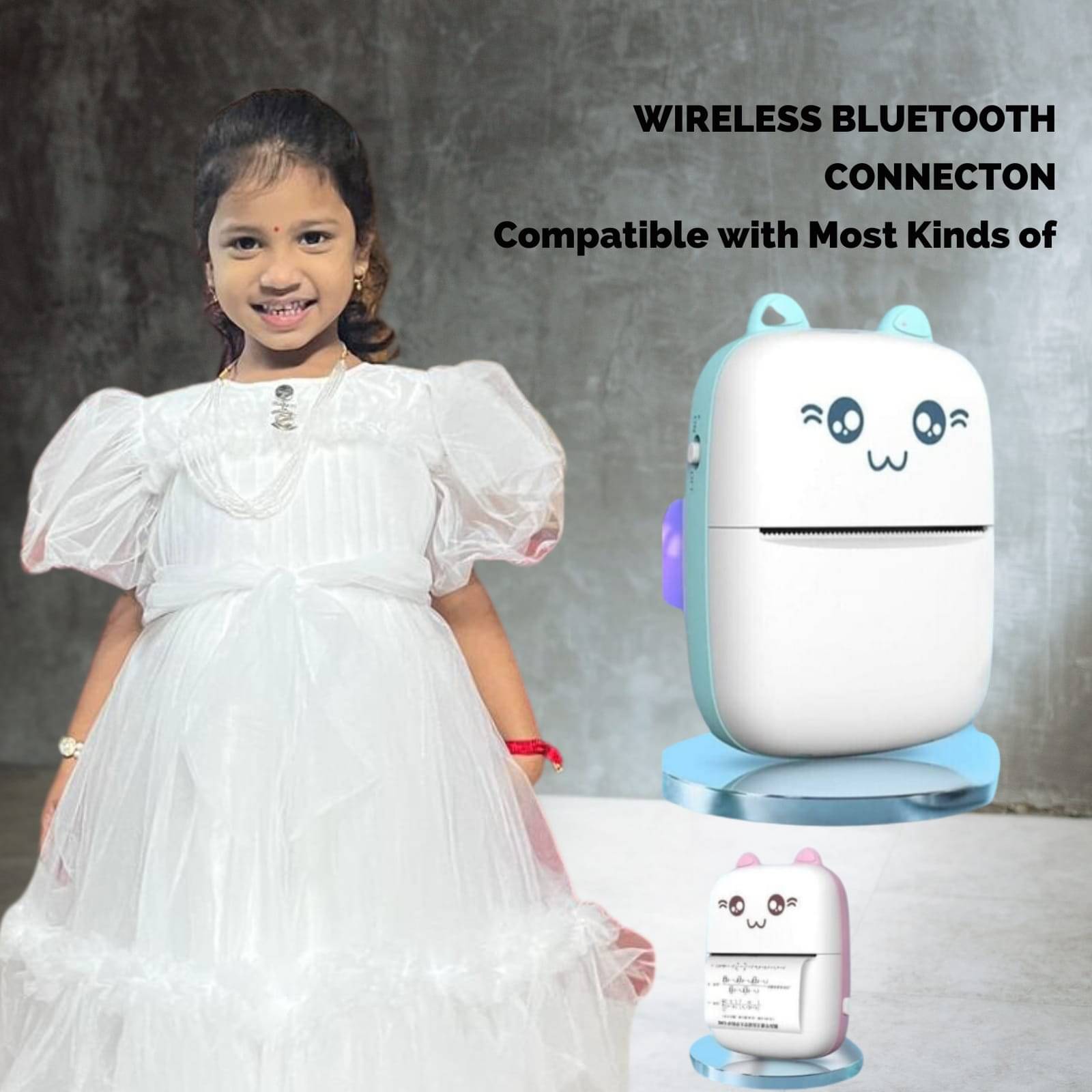 Kaash Bluetooth Printer Single Function Colored Thermal Printer Kaash Bluetooth Printer Single Function Colored Thermal Printer