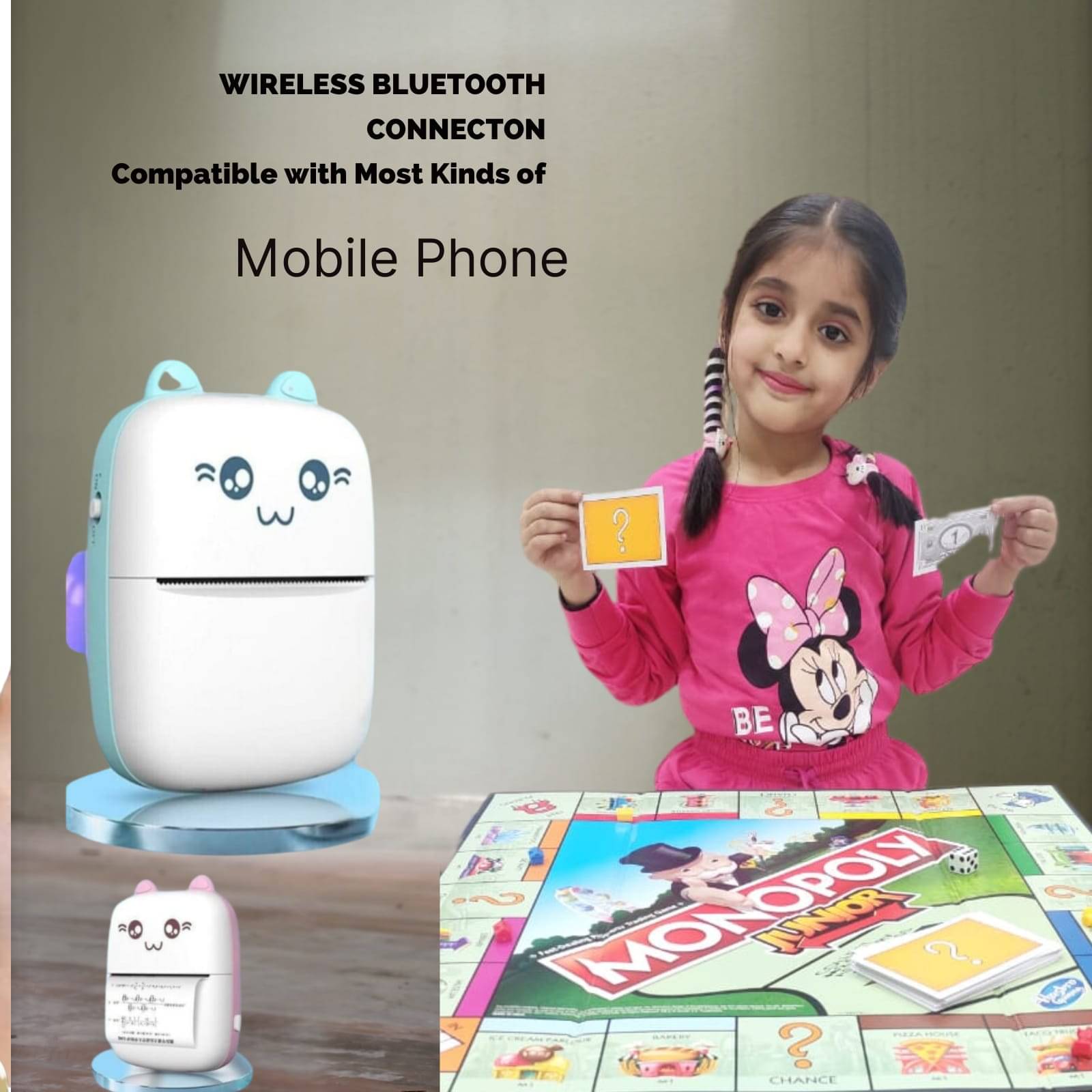 Kaash Bluetooth Printer Single Function Colored Thermal Printer Kaash Bluetooth Printer Single Function Colored Thermal Printer