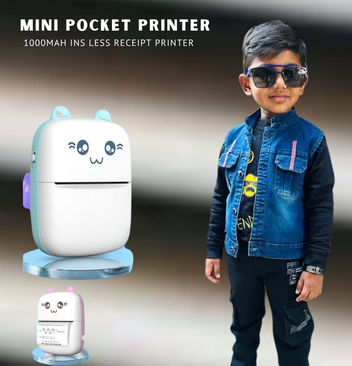 Kaash Bluetooth Printer Single Function Colored Thermal Printer Kaash Bluetooth Printer Single Function Colored Thermal Printer