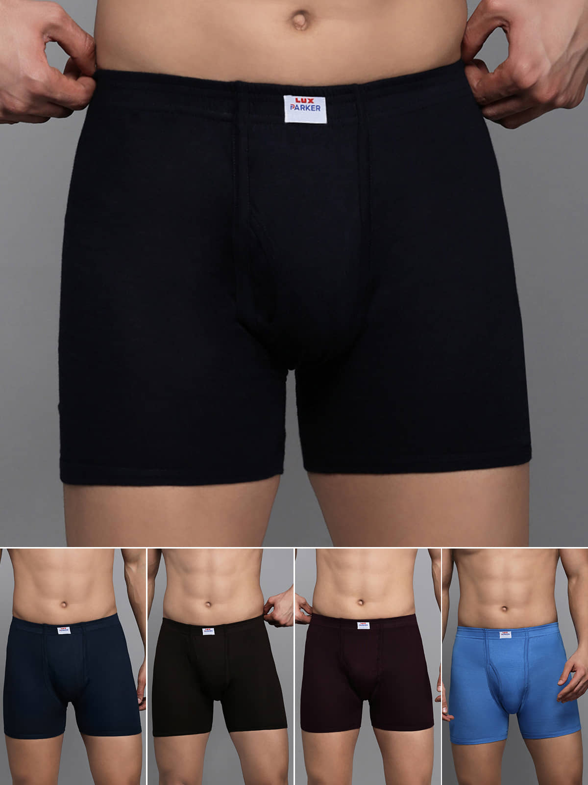 LUX PARKER Pack of 5 Cotton Blend Trunks For Men's ( Multicolor10 )