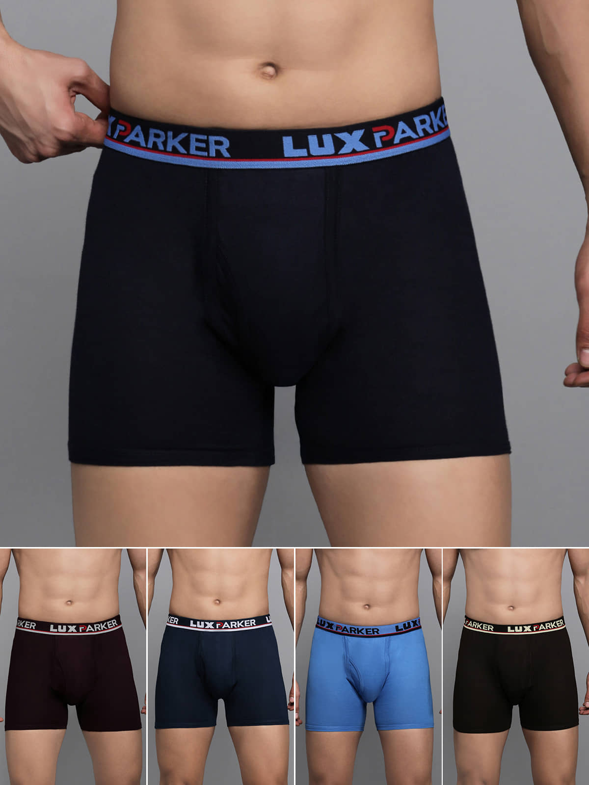 LUX PARKER Pack of 5 Cotton Blend Trunks For Men's ( Multicolor7 )
