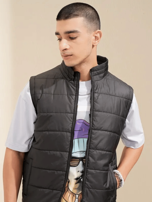     			MAYKR Polyester Men's Puffer Jacket - Black ( Pack of 1 )
