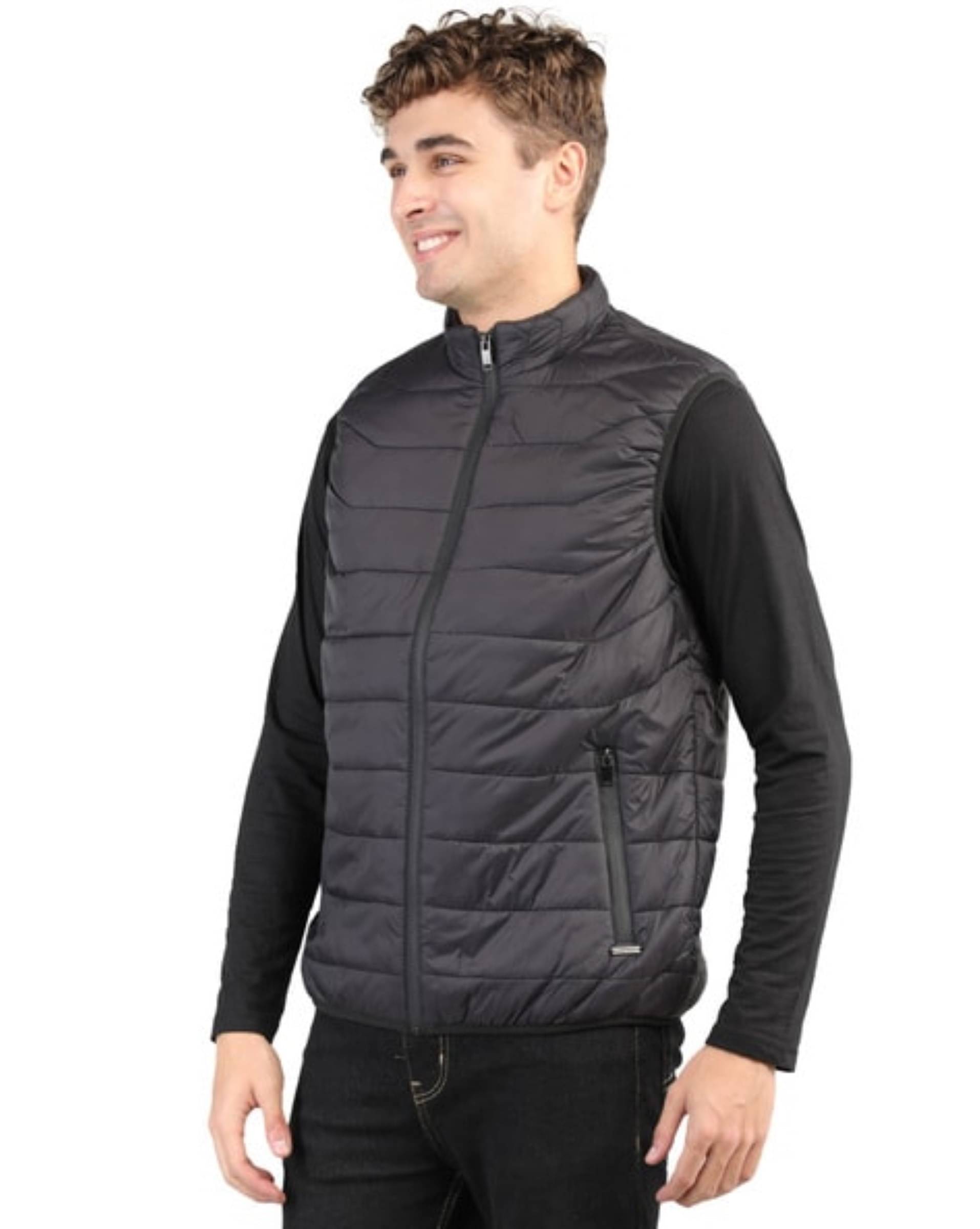     			MAYKR Polyester Men's Puffer Jacket - Black ( Pack of 1 )