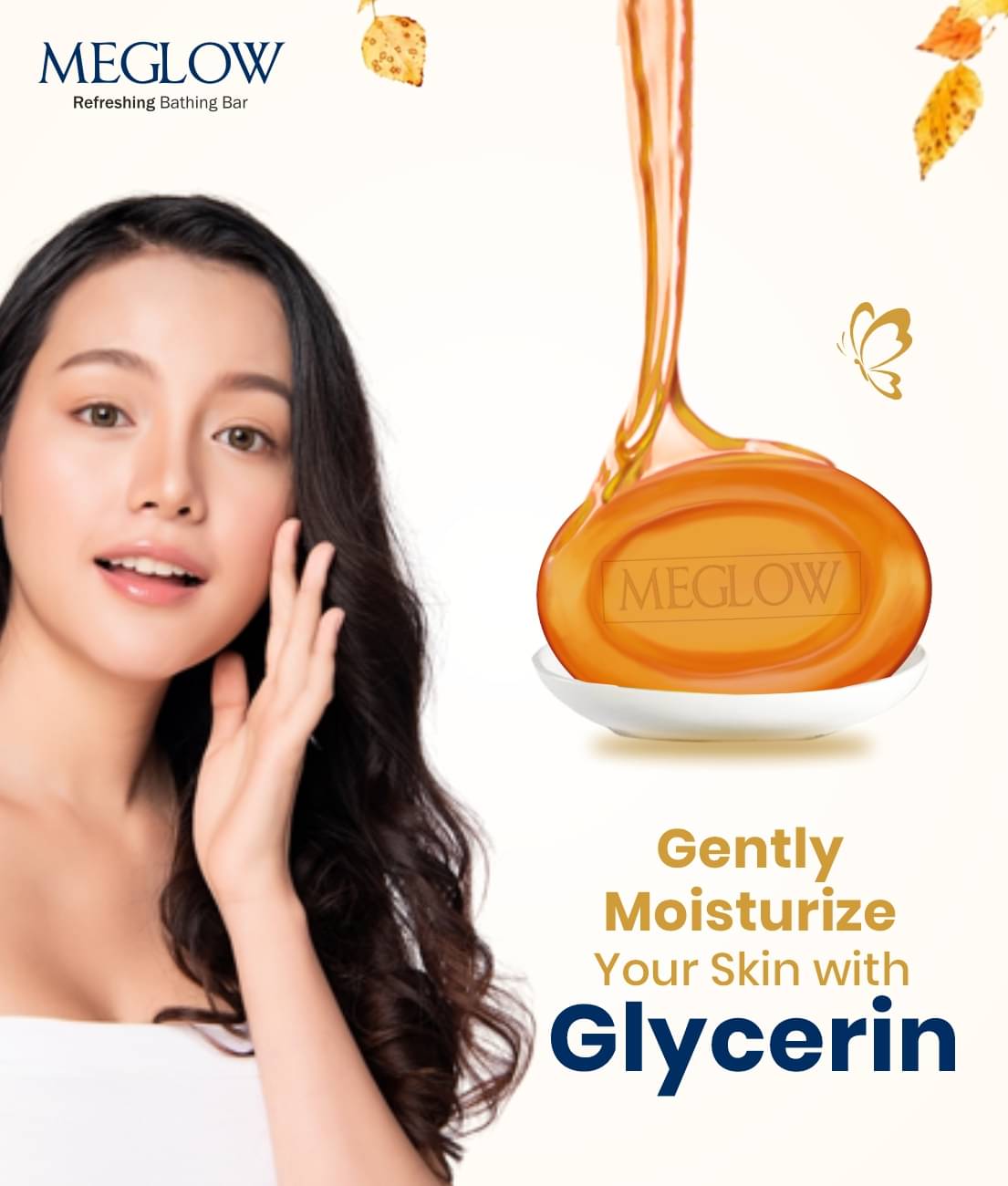 Meglow Refreshing Soap for all skin type Freshness Formula 75g each (Pack of 3) | Soft Skin Meglow Refreshing Soap for all skin type Freshness Formula 75g each (Pack of 3) | Soft Skin