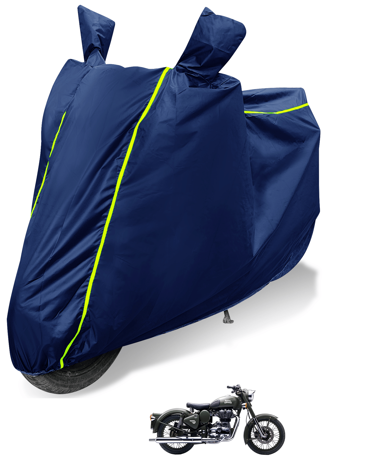 Mockhe Bike Body Cover for Royal Enfield Battle ( Pack of 1 ) , Blue Mockhe Bike Body Cover for Royal Enfield Battle ( Pack of 1 ) , Blue