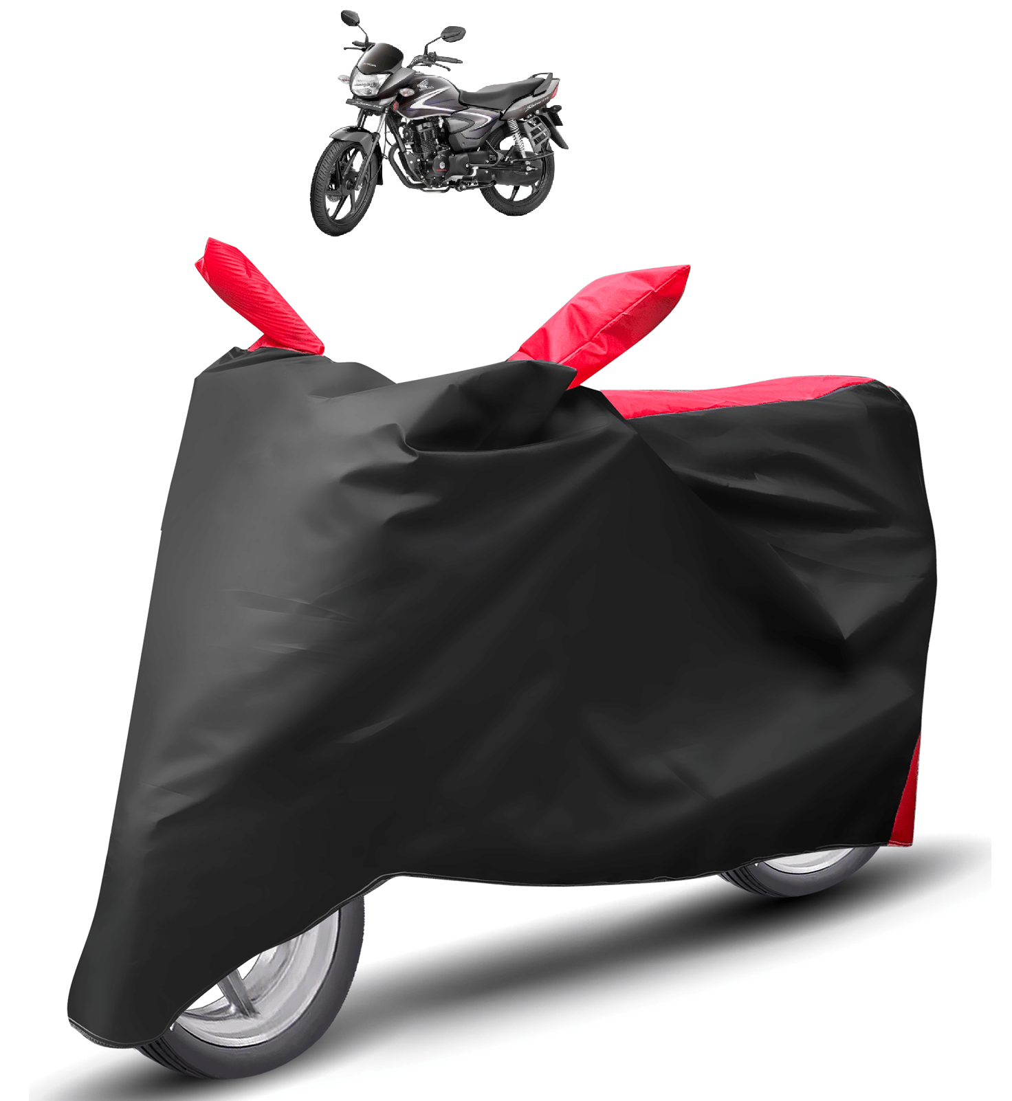 Mockhe Bike Body Cover for Honda CB Shine ( Pack of 1 ) , Red Mockhe Bike Body Cover for Honda CB Shine ( Pack of 1 ) , Red