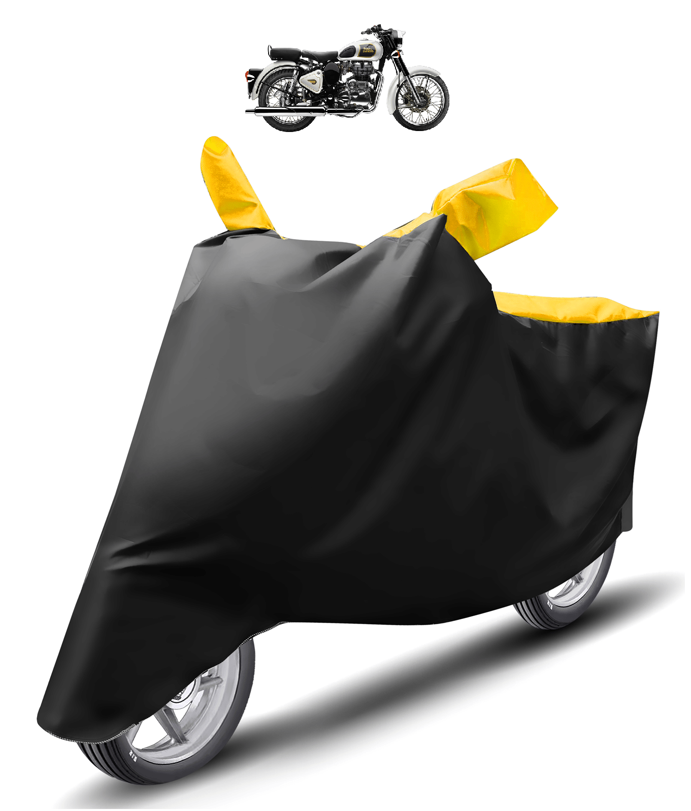 Mockhe Bike Body Cover for Royal Enfield Classic 350 ( Pack of 1 ) , Yellow Mockhe Bike Body Cover for Royal Enfield Classic 350 ( Pack of 1 ) , Yellow