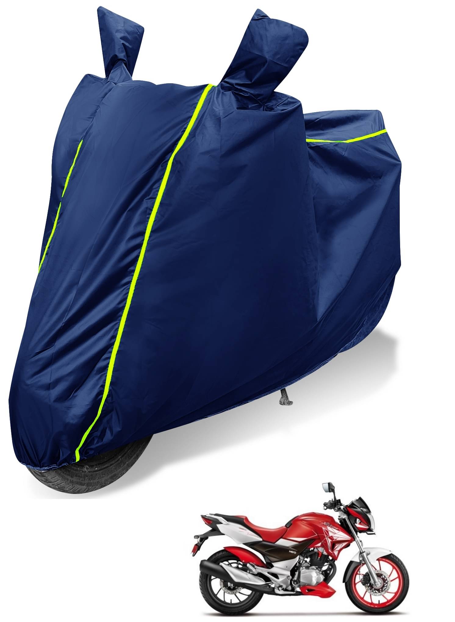 Mockhe Bike Body Cover for Hero CBZ X-Treme ( Pack of 1 ) , Blue Mockhe Bike Body Cover for Hero CBZ X-Treme ( Pack of 1 ) , Blue