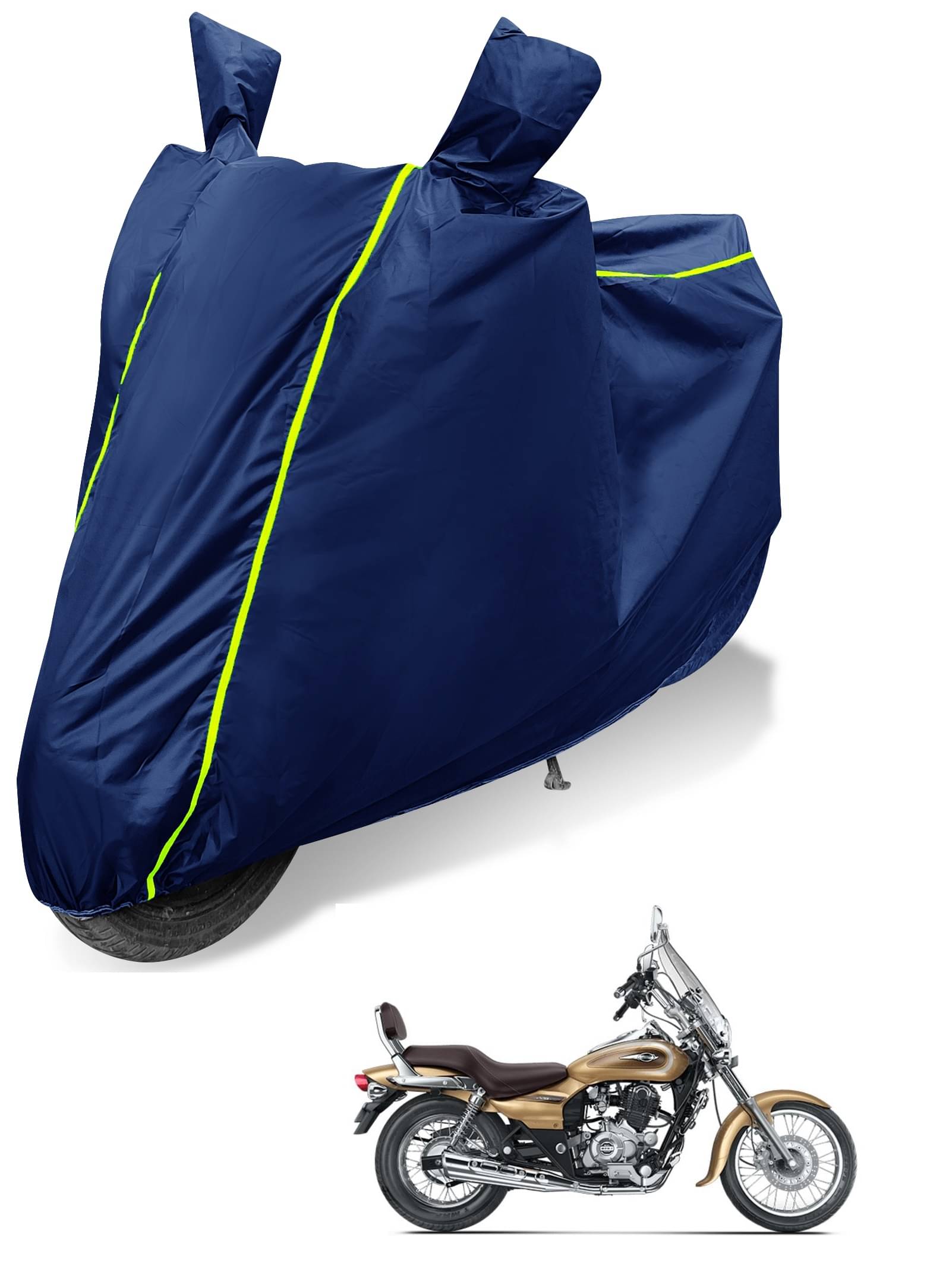     			Mockhe Bike Body Cover for Bajaj Avenger 220 DTS-i ( Pack of 1 ) , Blue